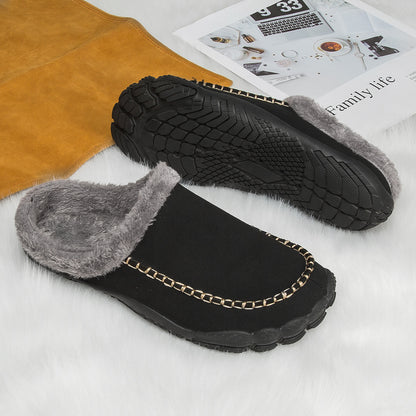 Men's Winter Warm Slippers Lightweight Anti-slip Cozy Fuzzy