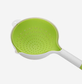 Double-layer Drain Basket Home Living Room Creative Kitchen Gadgets Kitchen DealSniper.net White And Green