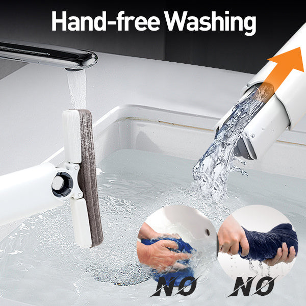 Mini Mop Portable Self-Squeeze Short Mop Hand Wash-Free Kitchen DealSniper.net