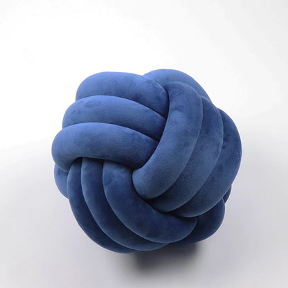 Creative Home Decoration Woven Knotted Pillow Home Decor DealSniper.net Dark Blue 20cm