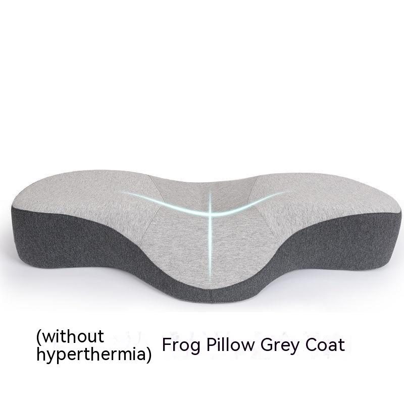 Space Memory Cotton Filling Low Thin Pillow Health dealsniper-net No Thermotherapy Gray