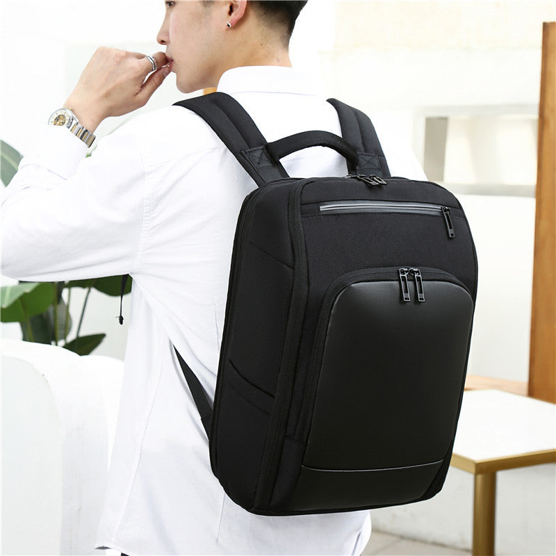 Men On Business Computer Backpack USB Reflective Strip Men DealSniper.net