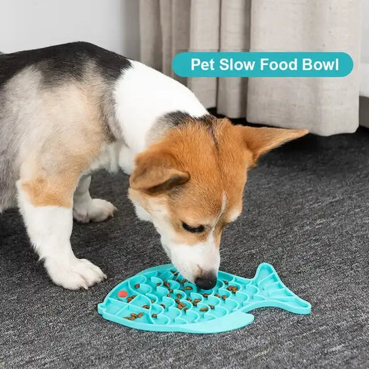 Silicone Lick Mat For Pet Dogs Slow Food Plate Rice Bowl Pets Gym From House