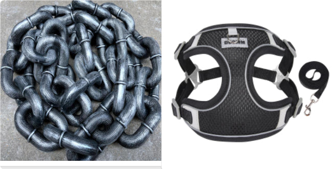 Simulation Iron Chain Props Halloween Haunted House Pets DealSniper.net Set
