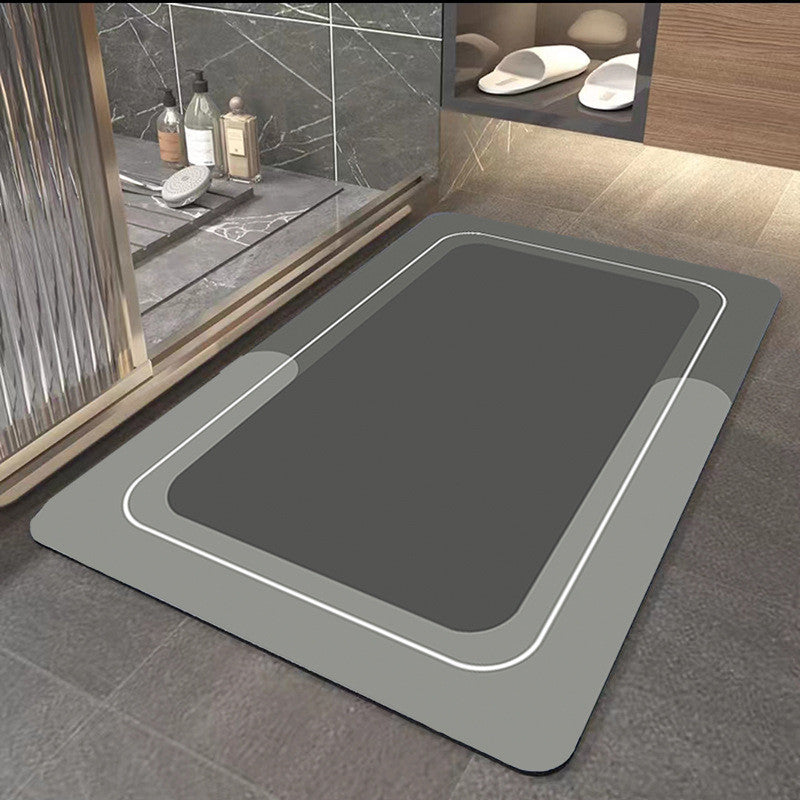 Bathroom Absorbent And Quick-drying Floor Mat House DealSniper.net Dark Grey Rectangle 40x60cm