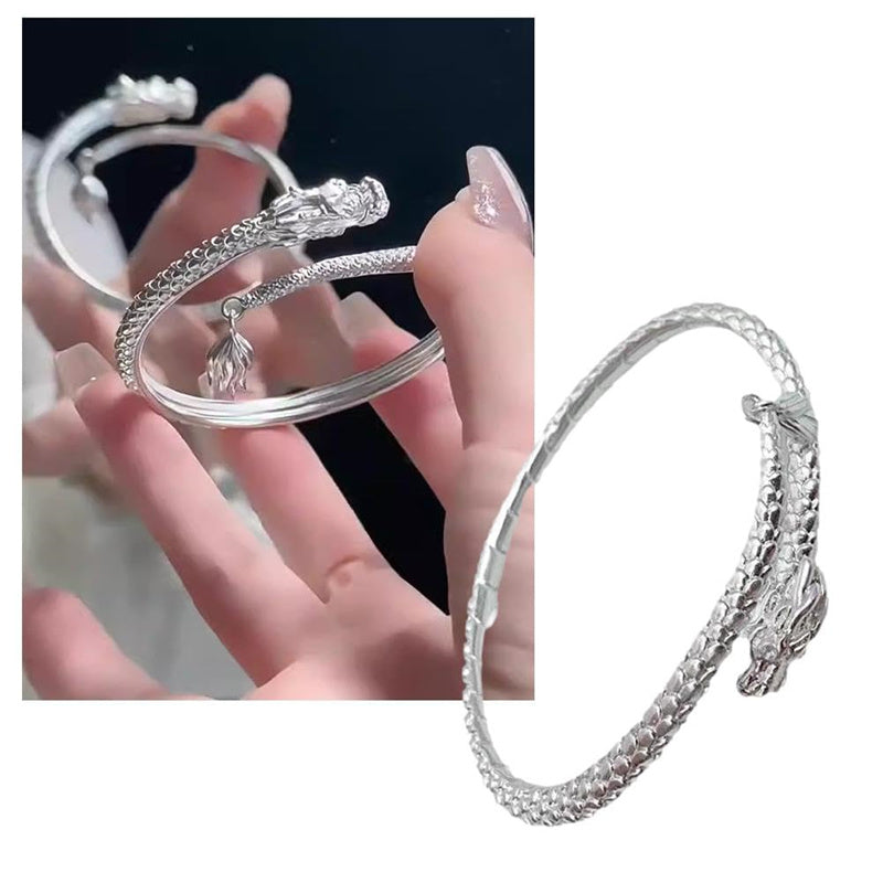 Trendy Magical Dragon Waving Its Tail Chinese Style Men And Women Jewelry Gym From House