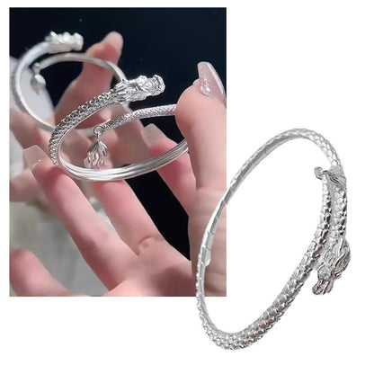 Trendy Magical Dragon Waving Its Tail Chinese Style Men And Women Jewelry Gym From House