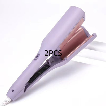 Hair Curling Iron 32mm Deep Wave Hair Curler Style Beauty DealSniper.net Purple US 2PCS