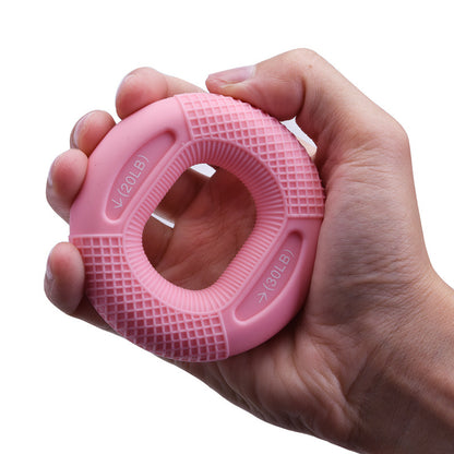 Silicone Adjustable Handle 20-80 Pounds Grip Ring Finger Forearm Trainer Sports Gym From House Pink