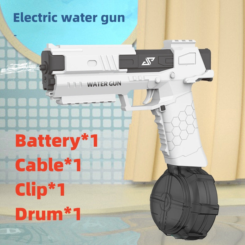 Electric Water Toy Gun Spray Blaster Pistol Airsoft Summer Toys Kids DealSniper.net White Drum plate USB