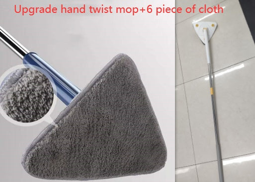 Extendable Triangle Mop 360 Rotatable Adjustable Cleaning Mop House dealsniper-net White 4 Style