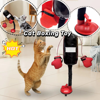 Portable Cat Punching Bag Toy Interactive Indoor Pets Gym From House