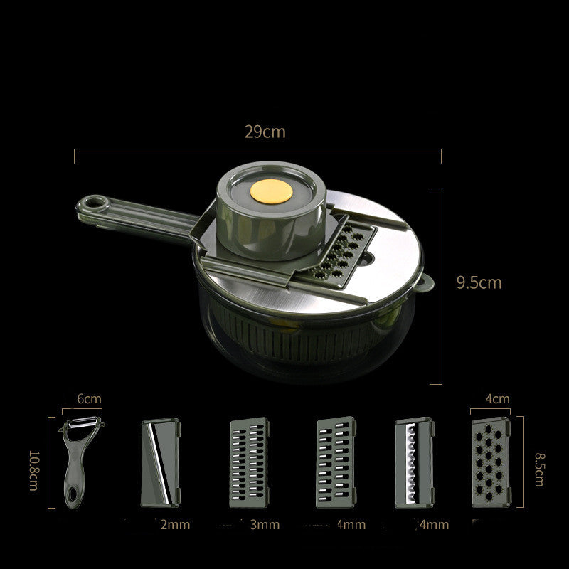 Vegetable Slicer Fashion Simple Vegetable Cutter Kitchen Tools Kitchen dealsniper-net Green