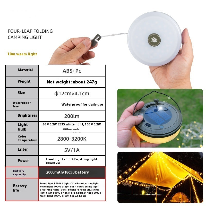 Outdoor Camping Tape Lamp Tent Ambience Light