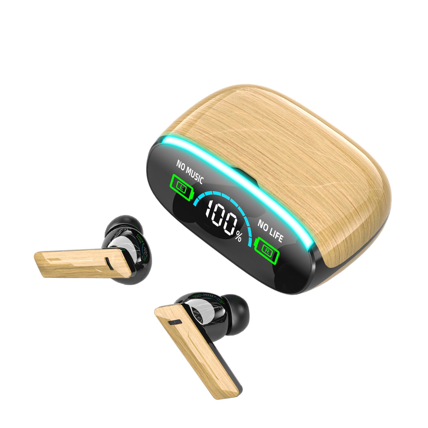 Wood Grain Wireless Sports In-ear Noise-canceling