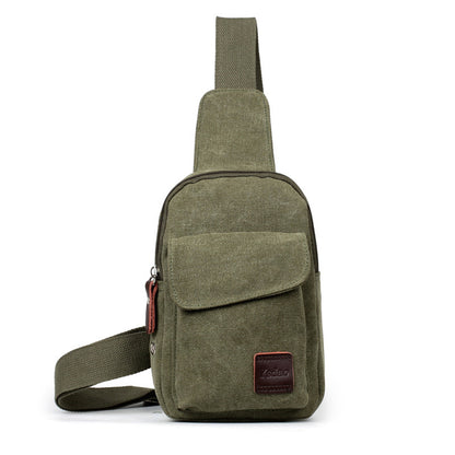 Men's Chest Small Backpack Casual Waist Bag Men dealsniper-net Green