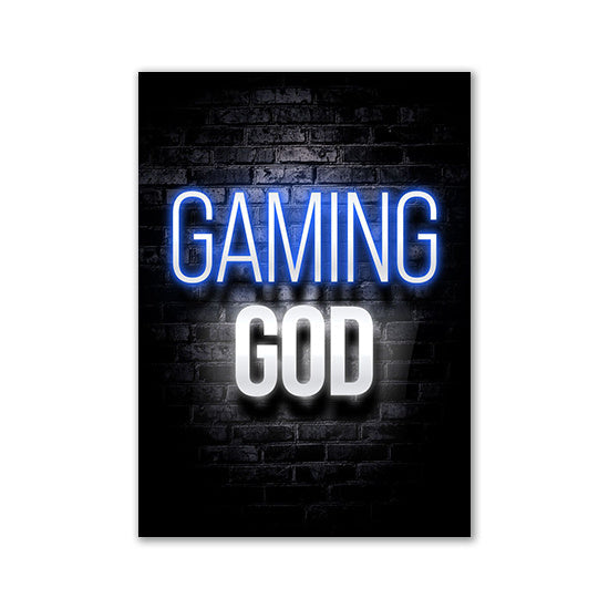 Nordic Neon Advertising Game Canvas Core Home Decor DealSniper.net 12style 30x40cm