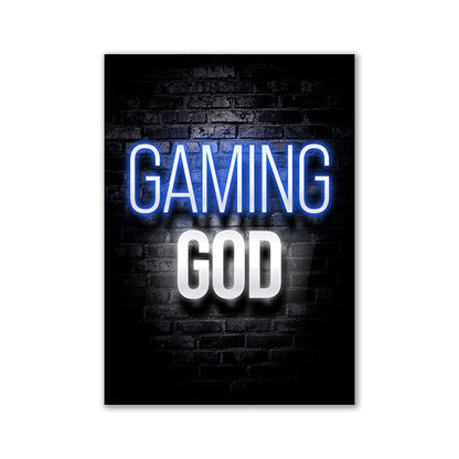 Nordic Neon Advertising Game Canvas Core Home Decor DealSniper.net 12style 30x40cm