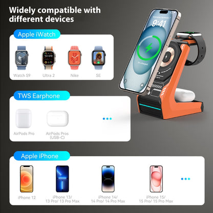 Magnetic Three-in-one Wireless Charger Mobile Phone Holder Electronics Gym From House