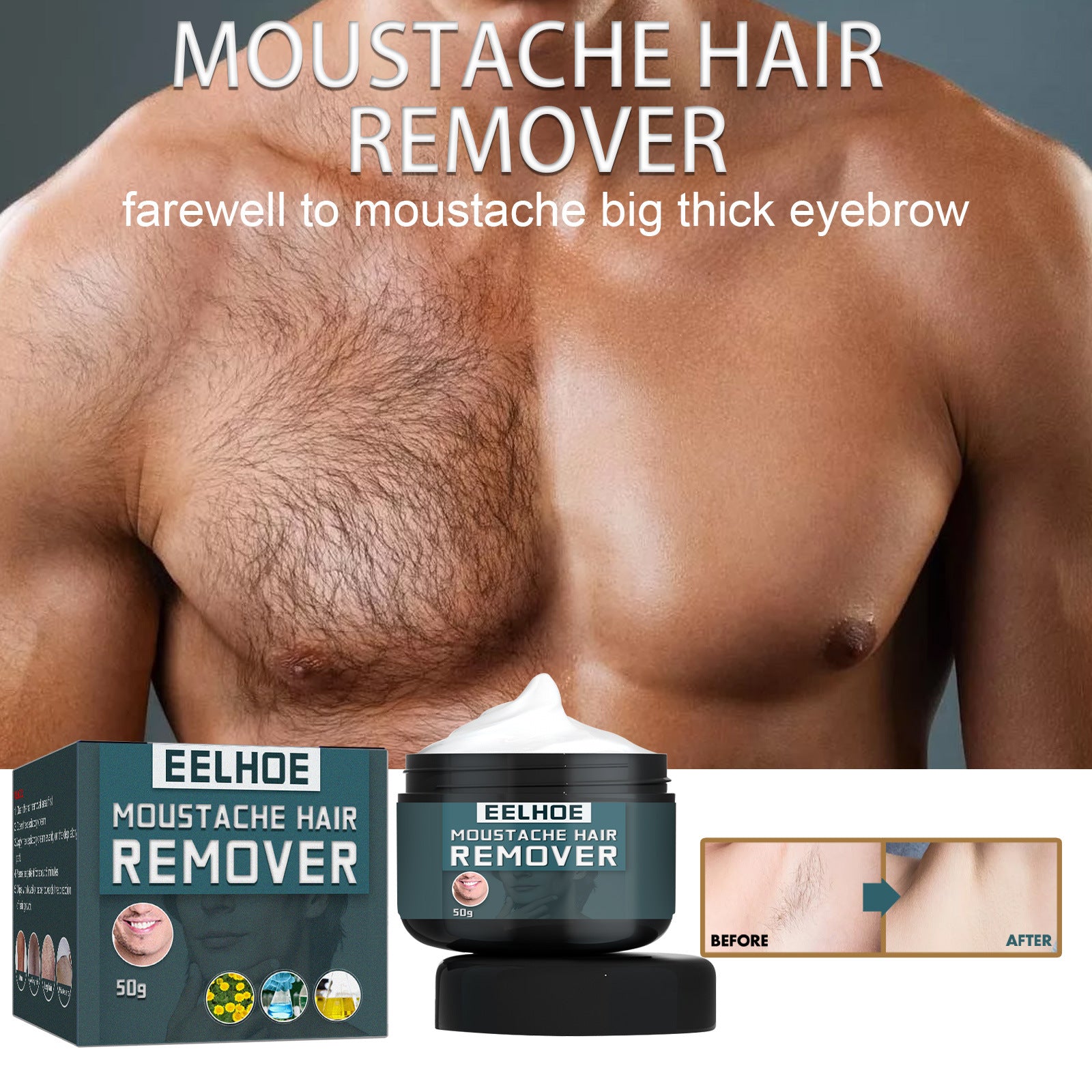 Men's Hair Removal Cream Is Clean And Gentle Men Gym From House
