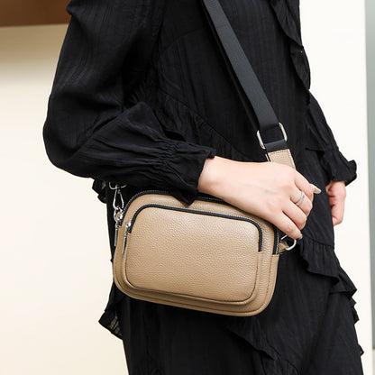 Trendy Fashion Multi-layer Leather Handbag Women Gym From House