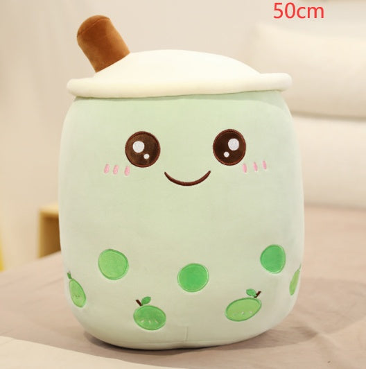 Cute Fruit Drink Plush Stuffed Soft Toy Pillow Cushion Kids dealsniper-net Green 50CM