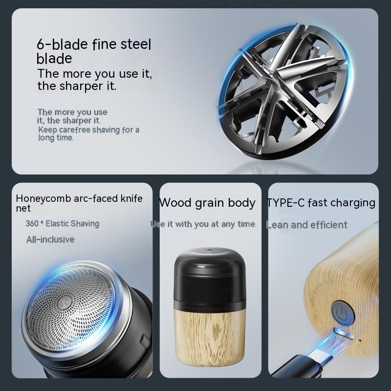 Mini Electric Shaver For Men Pocket Size Washable Rechargeable Men DealSniper.net