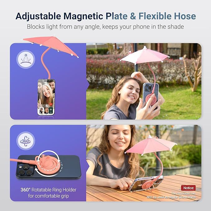 Mini Mobile Phone Anti-glare Motorcycle Umbrella Gadgets Gym From House
