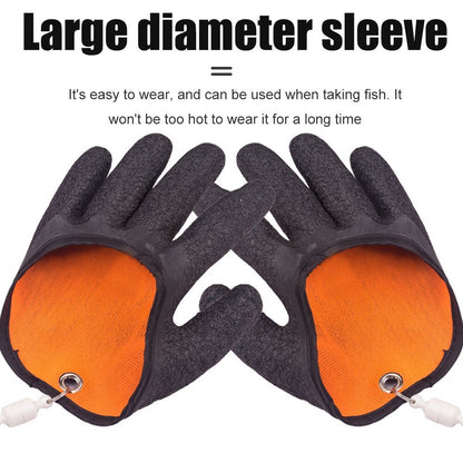 Fishing Gloves Anti-Slip Protect Hand From Puncture Scrapes Fisherman Outdoor dealsniper-net