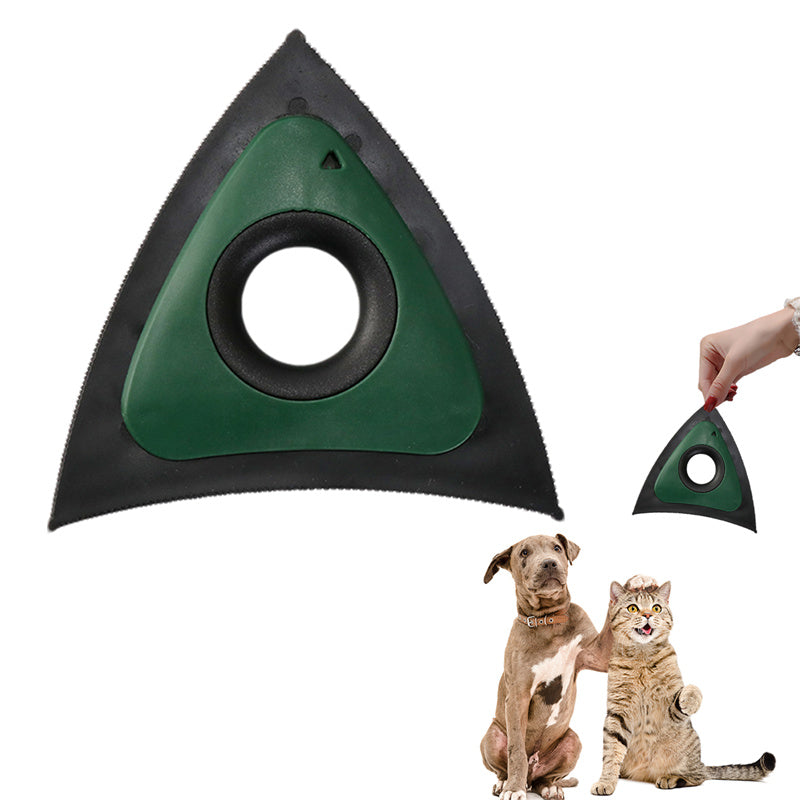 Triangle Electrostatic Dog Hair Cleaner Carpet Scraper Pets Gym From House
