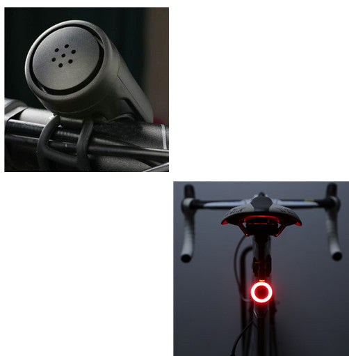 Bicycle taillight usb Outdoor dealsniper-net Circular with horn