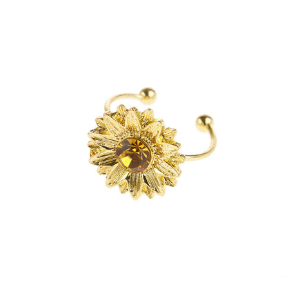 Korean Style Daisy Flower Elegant Opening Rings Women Adjustable Jewelry dealsniper-net