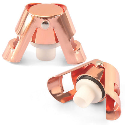 Stainless Steel Sealed Fresh-keeping Wine Stopper Kitchen DealSniper.net Electroplated Rose Gold Long