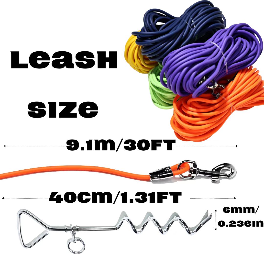 Ground Stake Fixed Dog Leash Pets dealsniper-net
