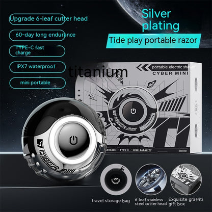 Zorb Ball Shaver Titanium Empty Ball Electric Beauty dealsniper-net Silver Electroplated USB