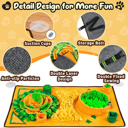 Large Snuffle Mat For Dogs Pet Interactive Training And Stress Relief Pets Gym From House