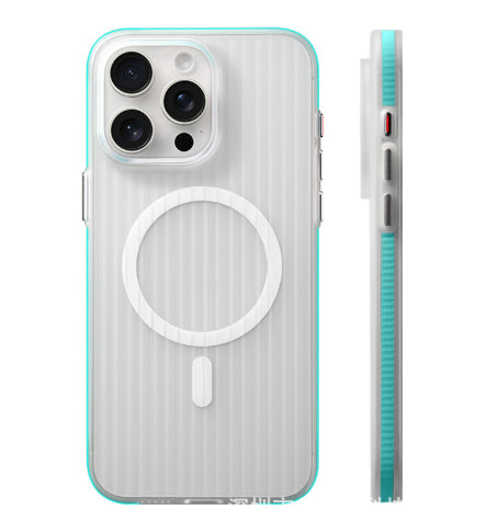 Applicable To Iphone15promax Phone Case Skin-sensitive Striped Electronics DealSniper.net Blue IPhone 16