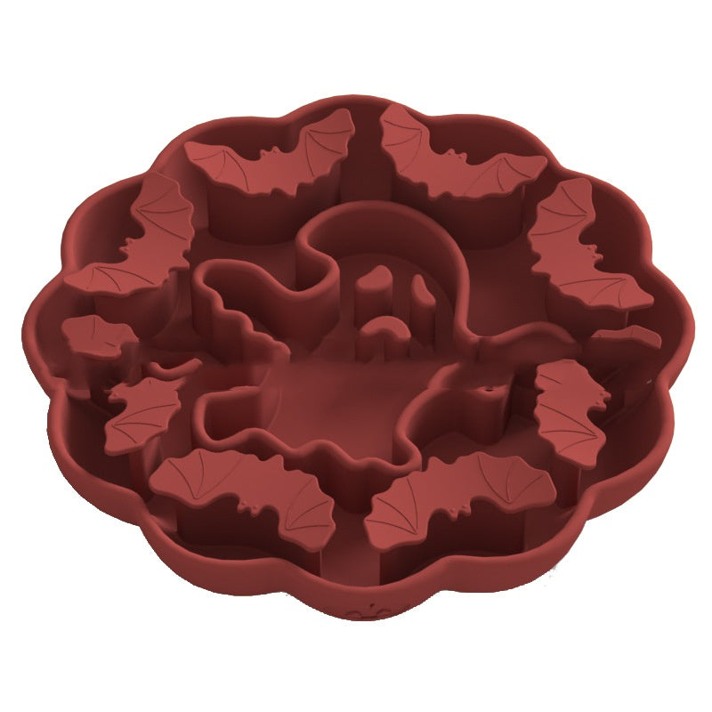 Anti-choke Slow Feeding Anti-tumble Multi-functional Dog Bowl Pets dealsniper-net Pumpkin Red