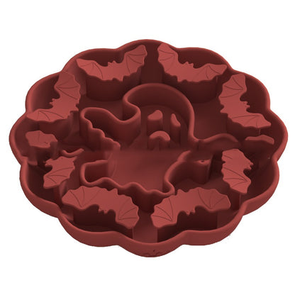 Anti-choke Slow Feeding Anti-tumble Multi-functional Dog Bowl Pets dealsniper-net Pumpkin Red