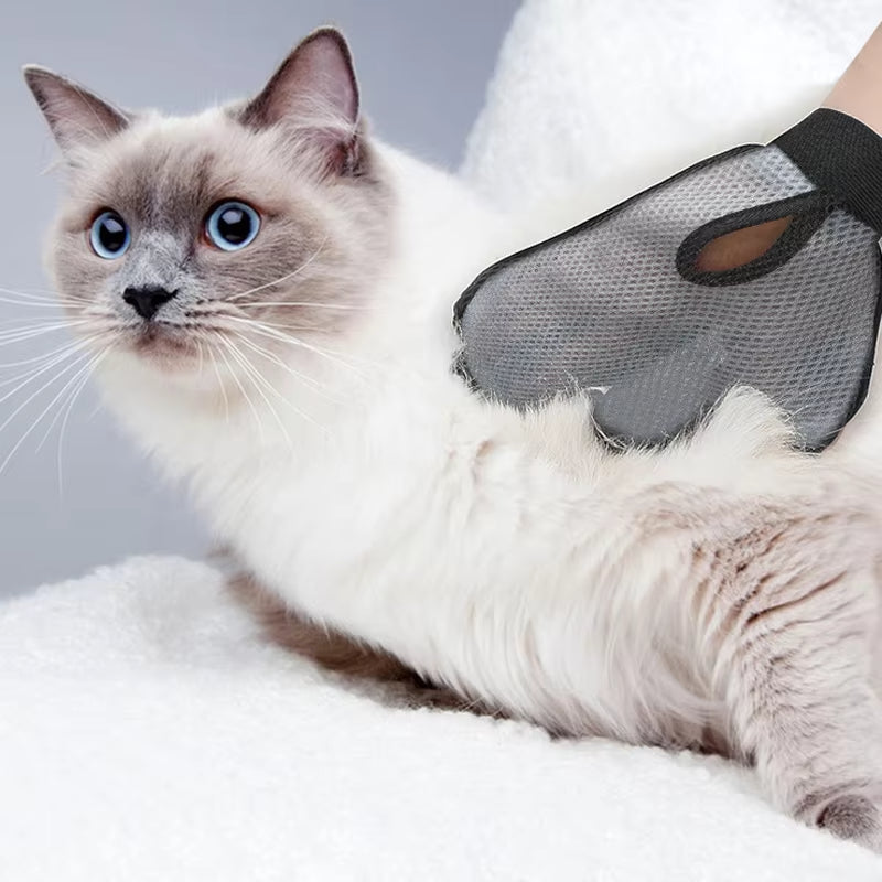 Cat Hair Removal Glove Pet Supplies Bath Massage Jerking Gloves Pets Gym From House