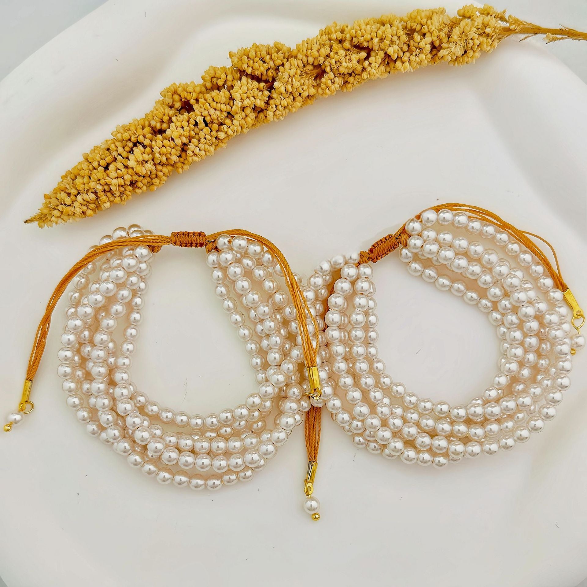 1 PCS Multilayer Pearl Bracelet For Women Jewelry dealsniper-net