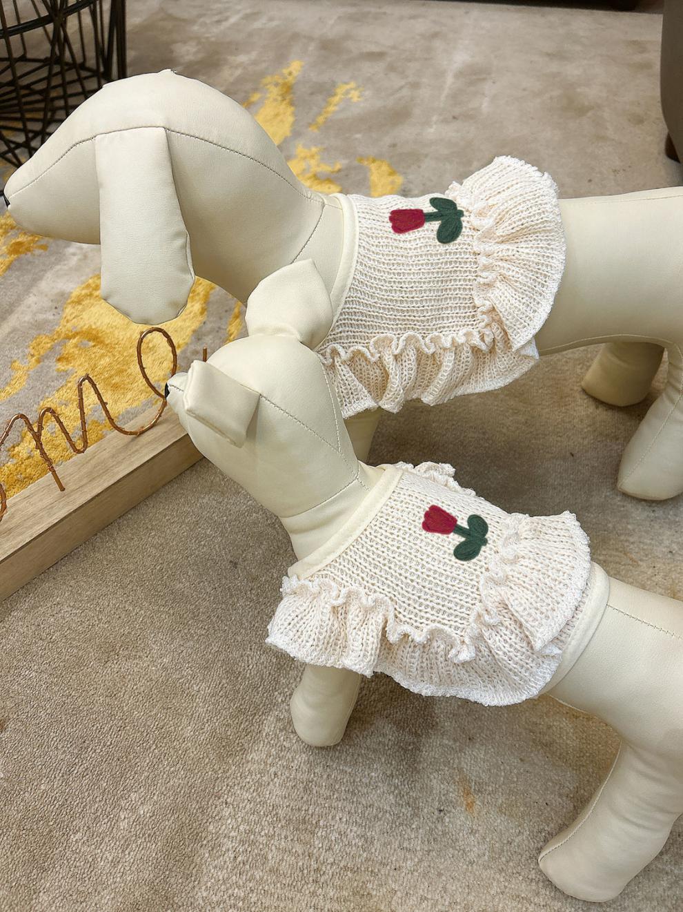 Dog Clothes Short Knitted Sweater Pet Pets Gym From House