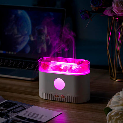 Humidifier Flame Salt Stone Aromatherapy Machine House dealsniper-net