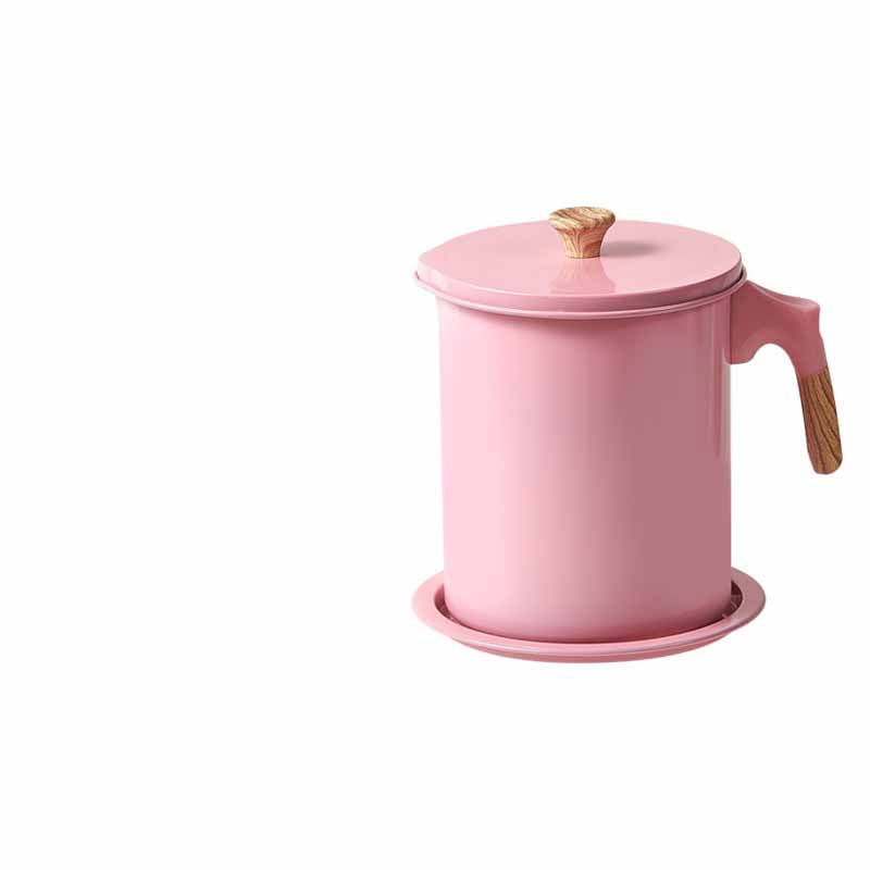 Kitchen Oil Storage Supplies Household Filter Oil Can Kitchen dealsniper-net Pink 1.4L