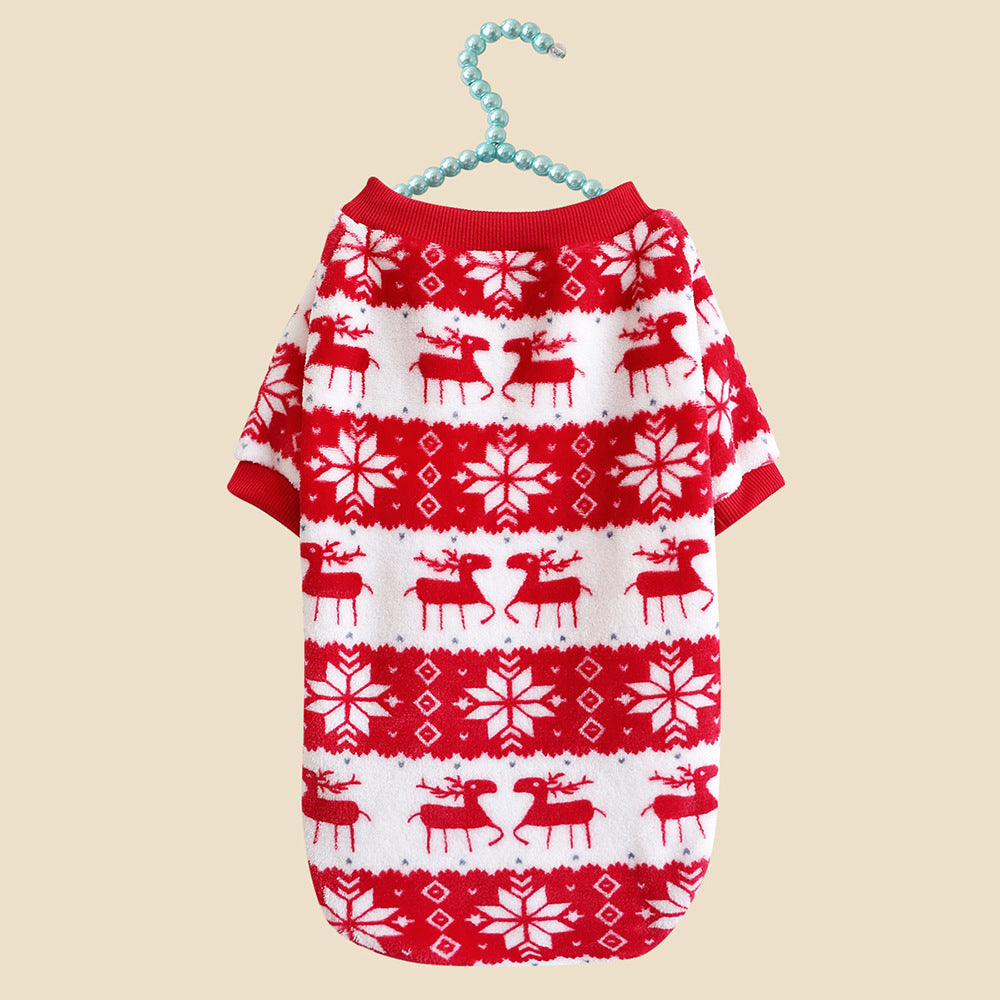 Winter Warm Padded Dog Clothes Christmas Pet Sweater Deals DealSniper.net