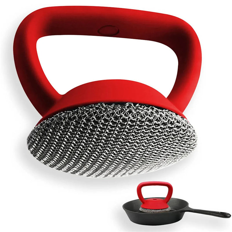 Cast Iron Scrubber 316 Stainless Steel Cast Iron Scrubber Kitchen DealSniper.net