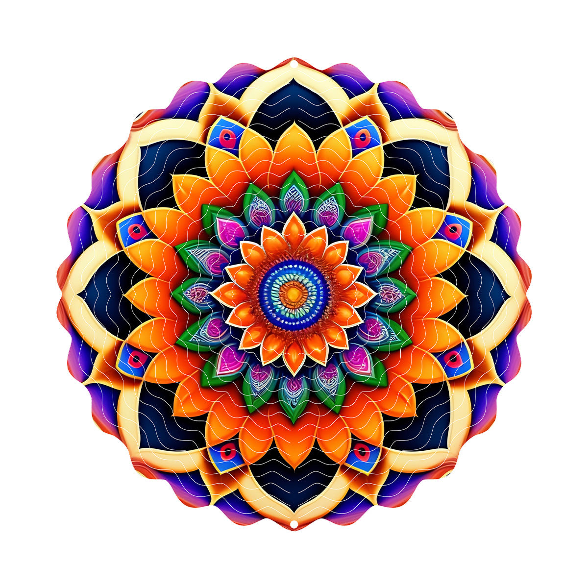 3D Rotating Wind Spinner Colorful Rotating Wind Chime House DealSniper.net FL403270 25cm