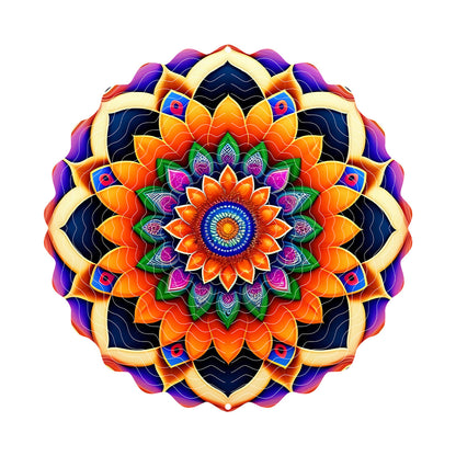 3D Rotating Wind Spinner Colorful Rotating Wind Chime House DealSniper.net FL403270 25cm