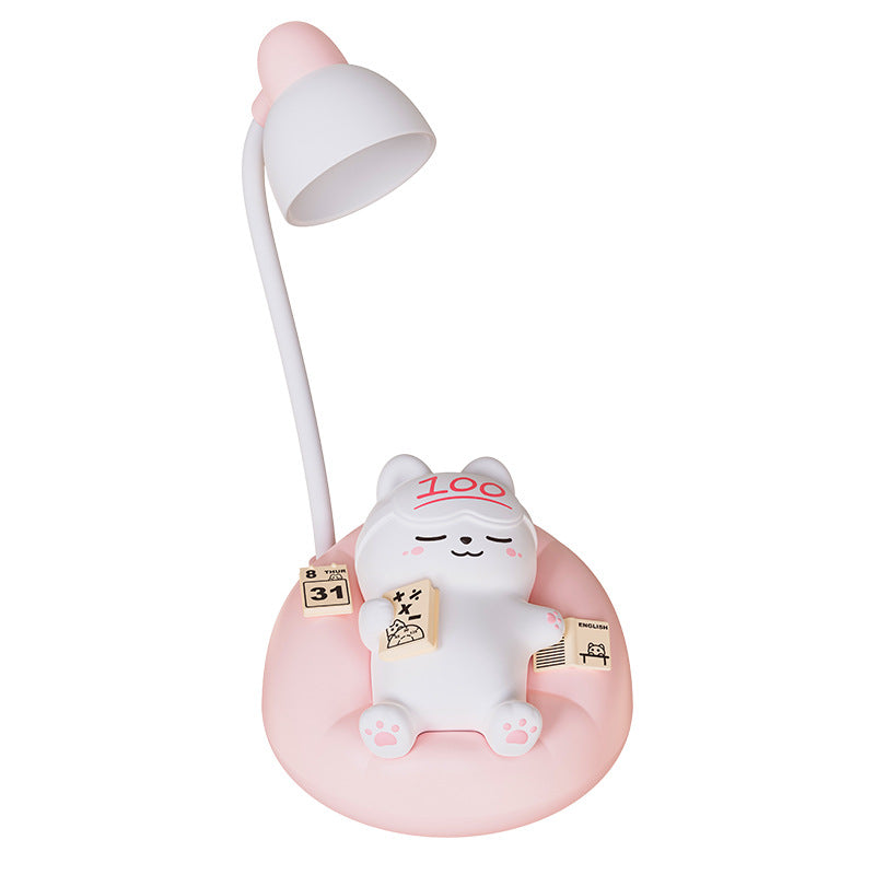Creative Sleeping Cat Small Night Lamp Night Charging Pat Lamp Home Decor Gym From House Pink 84x84x152mm
