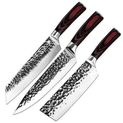 Japanese Kitchen Stainless Steel Knife Kitchen dealsniper-net 3 Piece Set